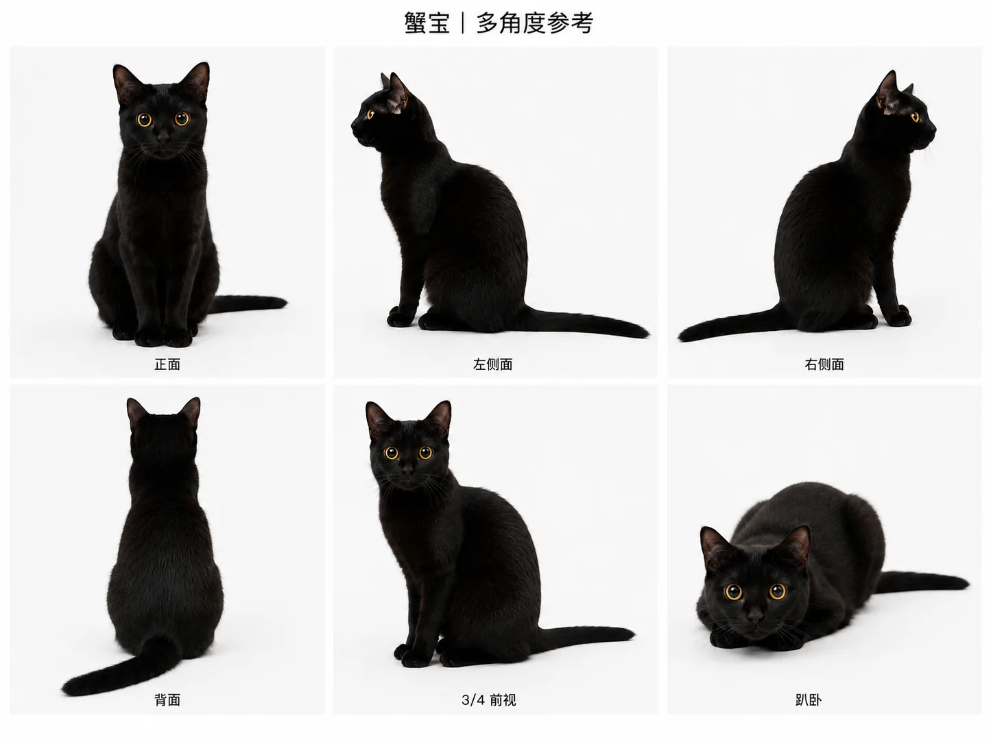 黑猫蟹宝的真实形象参考